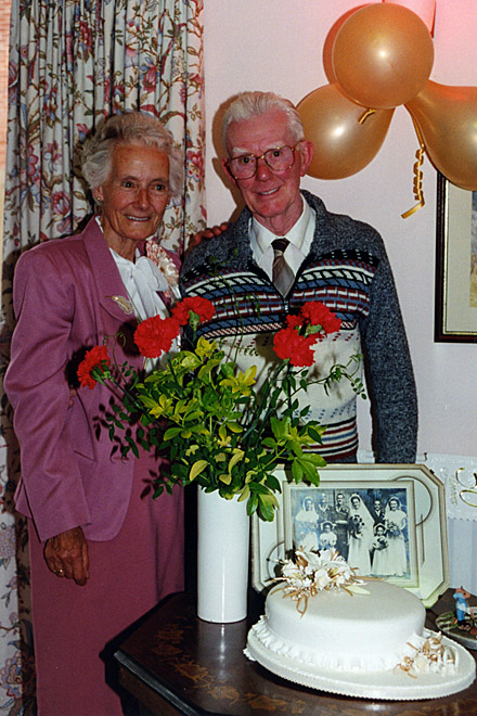 Arthur and Peggy Hirst<br>Celebrating their Golden Wedding Anniversary (1995)