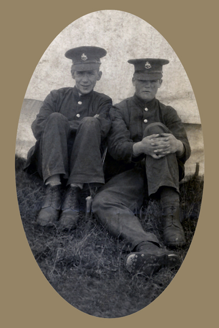 Richard Porter on Salisbury Plain (1932)<br>Richard is on the left