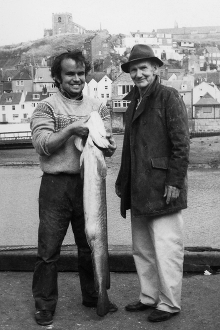 Richard Porter and his son (Richard Nigel) with a 28lb Ling caught by Richard at Whitby