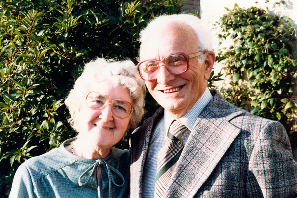 Frank and Elsie Richardson celebrating their Golden Anniversary (1986)